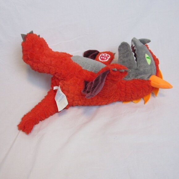 Build A Bear Great Wolf Lodge MagiQuest Charlock Magic Quest Red Dragon Plush - Picture 4 of 6